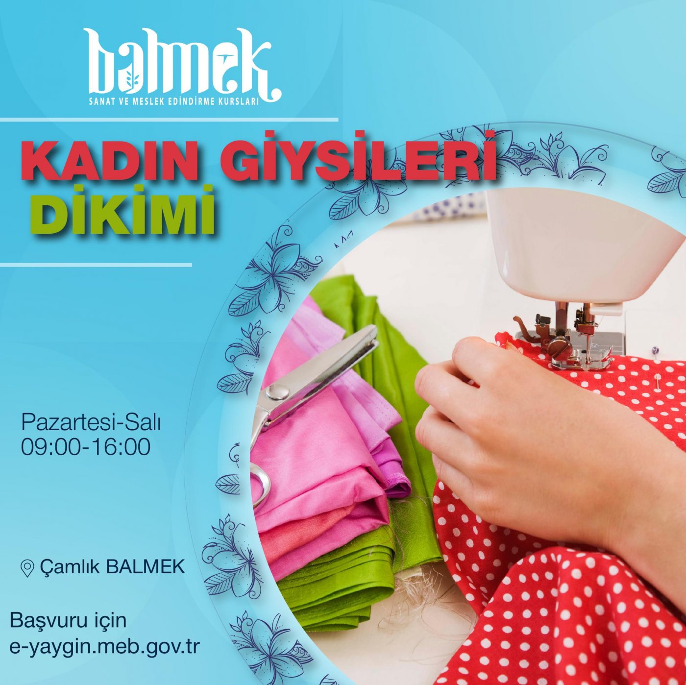 Kadın Giysileri Dikimi (Düz Dar Etek-Kadın Pantolonu-Bluz-Elbise-Fantezi Elbisesi)