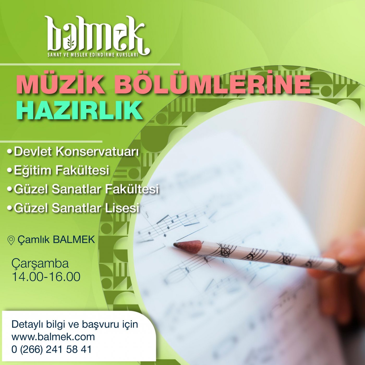 Müzik Bölümlerine Hazırlık (2.Grup)