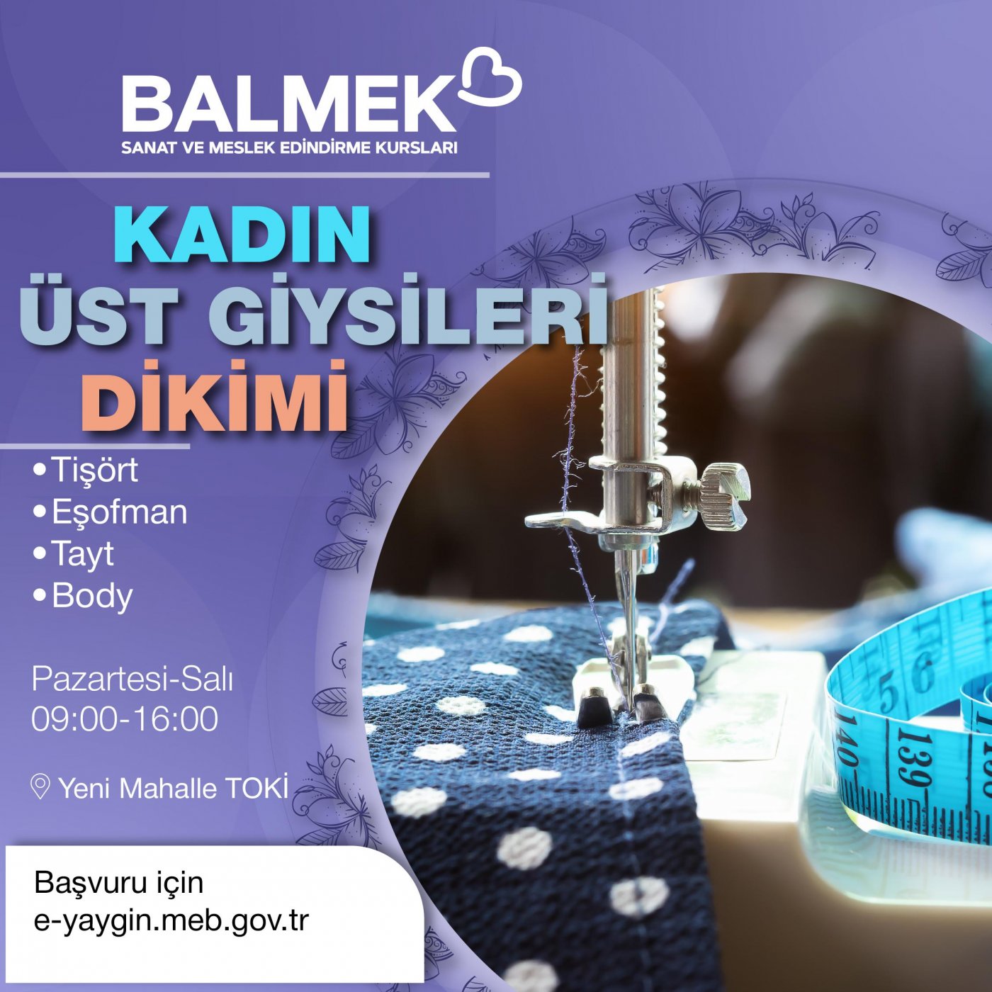 Kadın Üst Giysileri Dikimi-Yeni Mahalle TOKİ (Tişört-Eşofman-Tayt-Body)