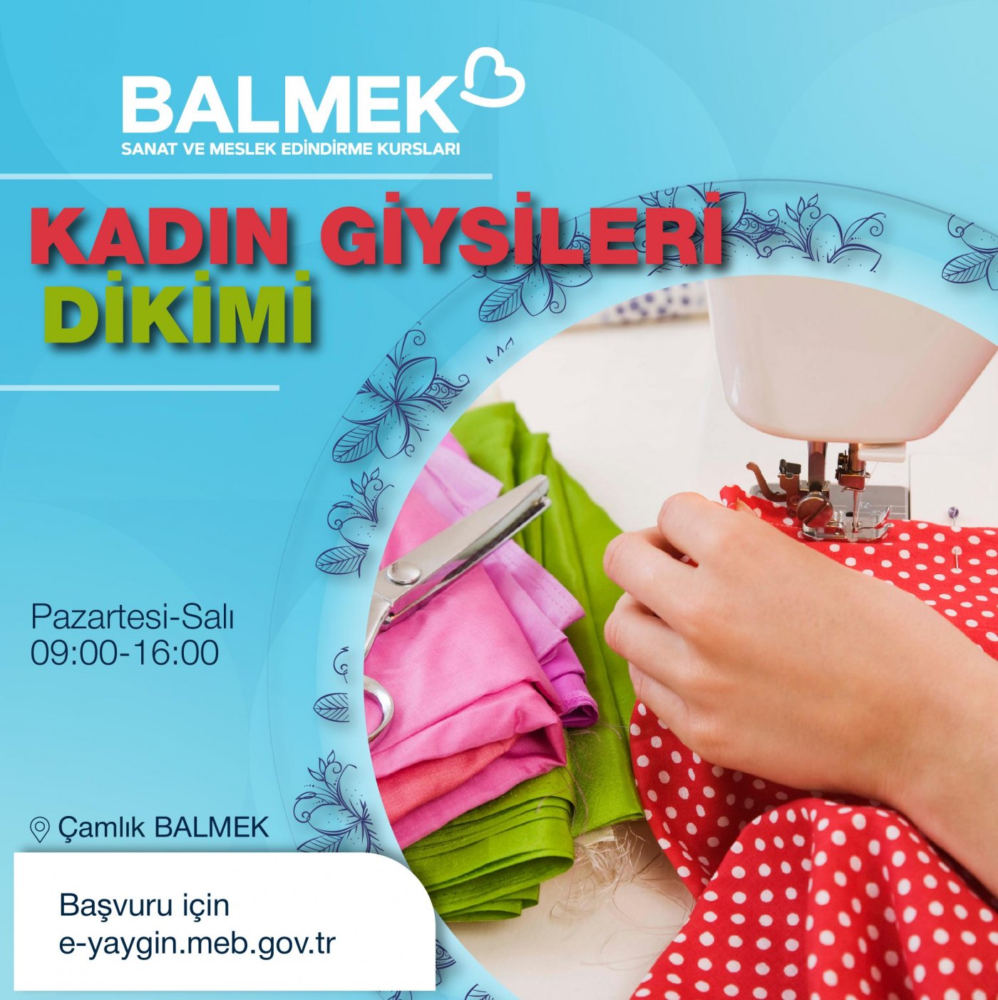 Kadın Giysileri Dikimi (Düz Dar Etek-Kadın Pantolonu-Bluz-Elbise-Fantezi Elbisesi)