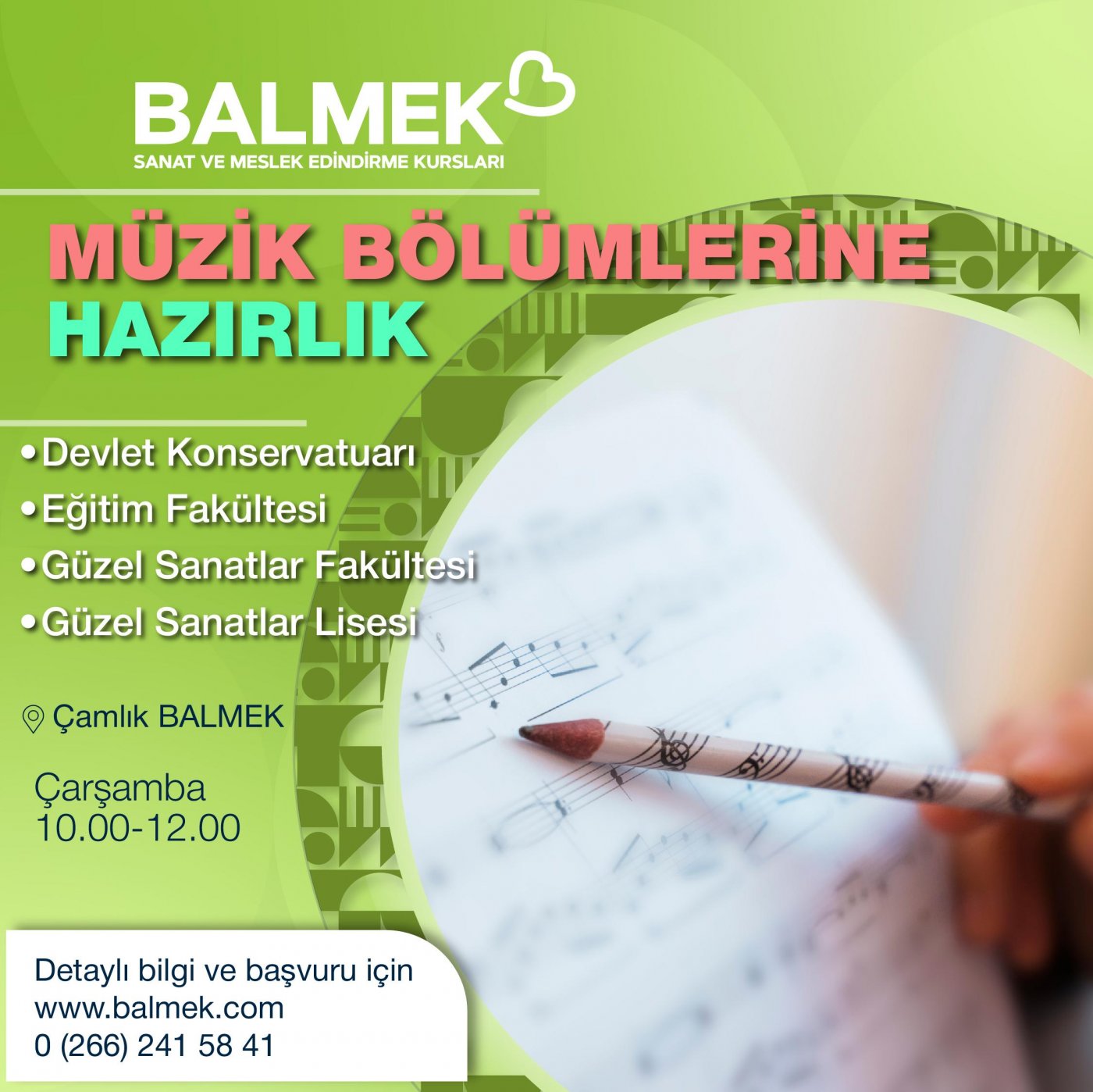 Müzik Bölümlerine Hazırlık (1.Grup)