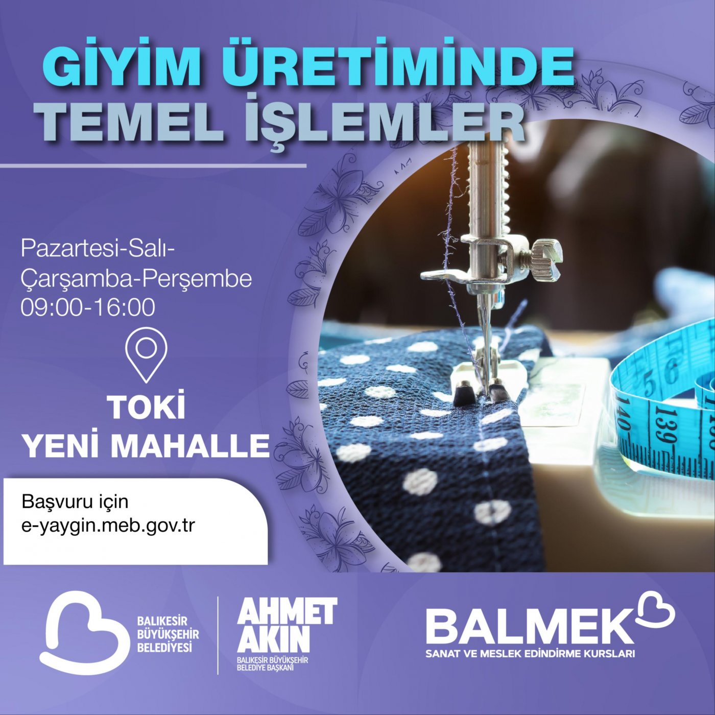 Giyim Üretiminde Temel İşlemler (TOKİ YENİ MAHALLE)